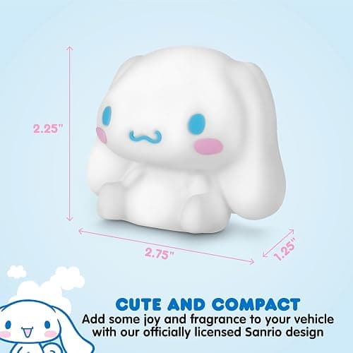 Sanrio Cinnamoroll Car Trunk Organizer, Steering Wheel Cover, Air Freshener & Refill – Cute, Collapsible, Heavy-Duty Storage & Car Accessories for Groceries, Tools, Travel – 12.5"L x 12.5"W x 9"H thumbnail 4