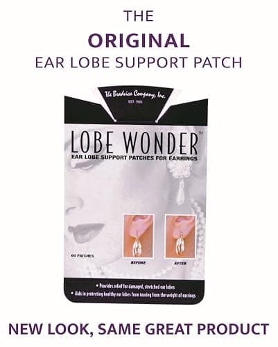 Lobe Wonder - The ORIGINAL Ear Lobe Support Patch for Pierced Ears - Eliminates the Look of Torn or Stretched Piercings - Protects Healthy Ear Lobes from Tearing - 120 Patches - Clear & Latex-Free thumbnail 4