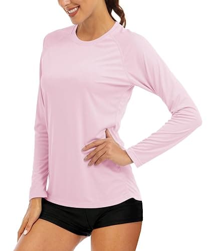 MAGCOMSEN Women's Long Sleeve Shirts UPF 50+ Sun Protection Shirts for Hiking Fishing Workout Rash Guard - Image 1