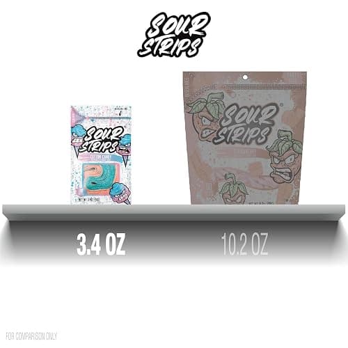 SOUR STRIPS Cotton Candy Flavored Peg Bag, 3.4 oz. (Pack of 3) thumbnail 7