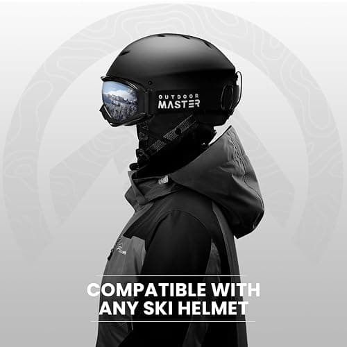 OutdoorMaster OTG Ski Goggles - Over Glasses Ski/Snowboard Goggles for Men, Women & Youth - 100% UV Protection thumbnail 6