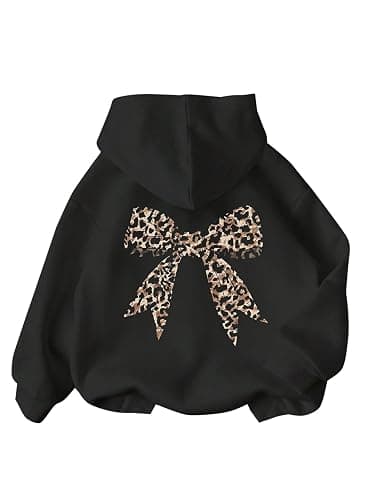 Ecolala Girls Long Sleeve Hooded Sweatshirt Thick Graphic Hoodie Cute Pullovers Tops - Image 1