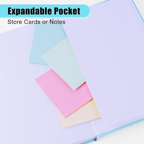 Lined Journals for Writing, A5 Notebooks (5.7 x 8'') with 160 Pages, 100 GSM Premium Paper, Ribbon Bookmark, Elastic Band & Inner Pocket - Perfect for Work, Journaling, Note-Taking & Gifting (Pastel Color - 6 Packs) thumbnail 3