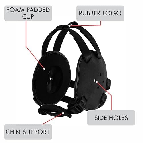 ROAR-INT Kid's Ear Guard BJJ Grappling Head Guard Adjustable Wrestling Headgear for Boys and Girls Earguard MMA Jiu Jitsu (Black) thumbnail 7