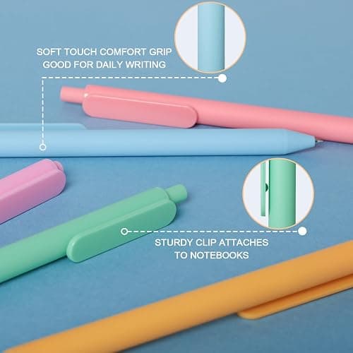 Drawdart Gel Pens 20 Colors Retractable Quick Dry Ink Pens Fine Point 0.7mm, Smoooth Writing Pens Multicolor for Journaling, Drawing, Doodling, and Note Taking, Multicolor, 20-Count thumbnail 4
