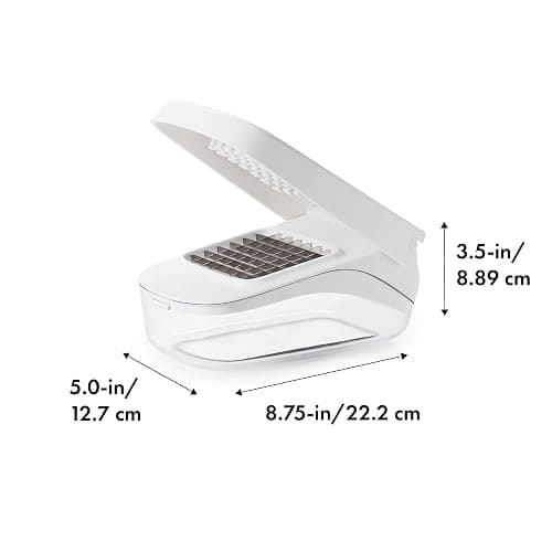 OXO 11122600 Good Grips Vegetable Chopper With Easy-Pour Opening, White, 10.7 x 26.2 x 16.5 cm thumbnail 2