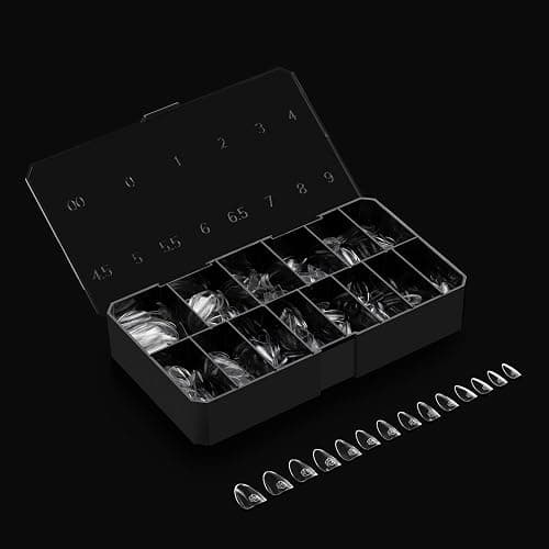 Aprés Gel-X® Almond Box of Nail Tips | 280 Gel-X Tips, Soft Tips, 14 Sizes 00-9 | Half-sizes Included (Natural Almond Short, 280 Count) thumbnail 5