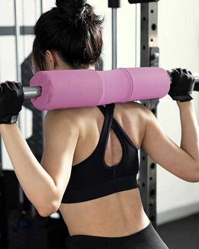 Barbell Squat Pad Set- Nylon Padding AntiSlip- Thick Foam Barbell Pad for Squats Cushion,Lunges&Bar Padding for Hip Thrusts -Standard Olympic Weight Bar Pad (Wrist Straps Weightlifting-Ankle Straps) thumbnail 3