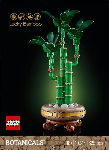 LEGO Botanicals Lucky Bamboo Artificial Plant for Indoor Display - Set for Adults includes a Buildable Pot with a Wood-Effect Plinth for Home Decor - Gift for Her or Him - 10344 thumbnail 4