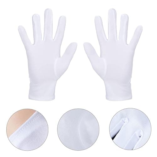 Keymall Kids Waiter Costume Set Vendor Costume Kit 6 Pcs Hat Apron Bow Tie Gloves Cards For Halloween Pretend Play Dress Up thumbnail 4