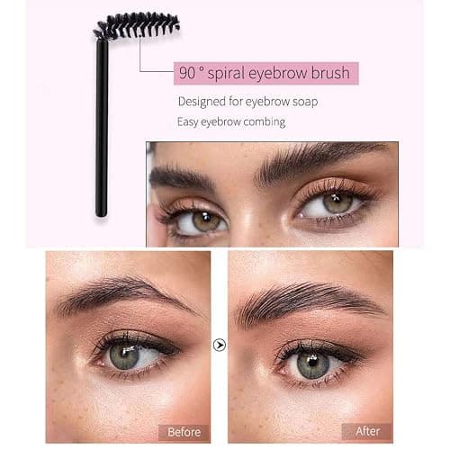 2 Pack Eyebrow Soap Kit, 4D Brows Gel Long Lasting Eyebrow Setting Gel Waterproof Eyebrow Makeup Balm Pomade Cosmetics (0.7 Ounce (Pack of 2)) thumbnail 5