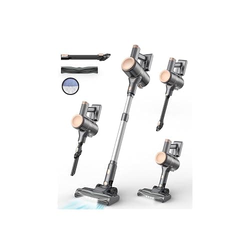 UML0 N8 Cordless Vacuum Cleaner,Lightweight Stick Vacuum with Powerful Suction,2200mAh Battery,40 Mins Runtime,Self-Standing,Rechargeable Vacuum Cleaners for Home Hardwood Floor Carpet Pet Hair - Image 1