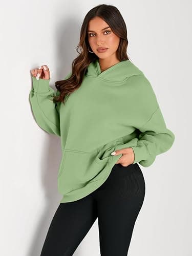 Trendy Queen Womens Oversized Hoodies Fleece Sweatshirts Fall Fashion 2025 Pullover Sweaters Winter Clothes thumbnail 2