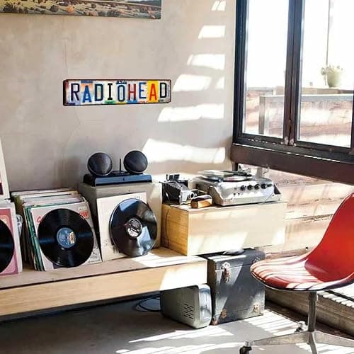 Vintage Radiohead Street Sign Metal Tin Sign for Music Room Home Bar Wall Decor 16x4 inches thumbnail 6