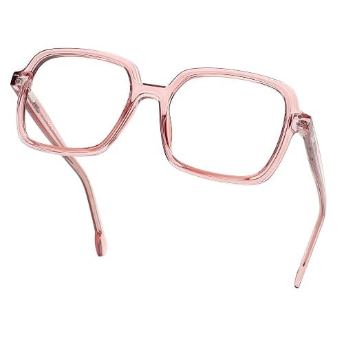 JFXQDR Oversized Blue Light Blocking Glasses for Women and Men, Square Frame Computer Gaming Glasses Anti Glare & UV RF6215 - Image 1