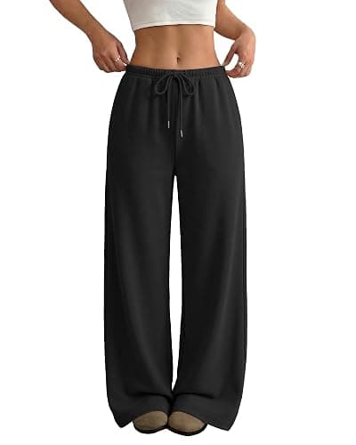JEKAOYI Wide Leg Sweatpants for Women High Waisted Baggy Sweat Track Pants Drawstring Casual Lounge Pants with Pockets - Image 1