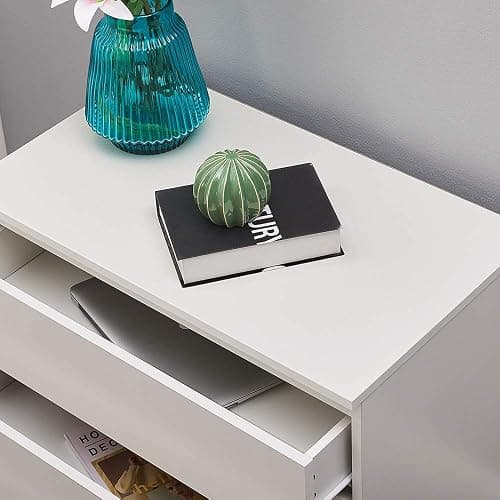 Panana Wooden 3/4/5/6 Chest of Drawers with Metal Runners Modern Bedside Storage Cabinet for Living Room Hallway Bedroom (White, 3 Drawer Chest) thumbnail 8