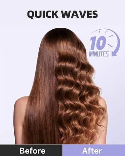 TSUYAGLA Automatic Hair Curler, 1 1/4 Inch Rotating Curling Iron with 3 Temp, 500 Million Ionic, 2-Way Rotation,10S Fast Heating, Anti-Scald, Anti-Tangle Rotating Curling Wand for Different Hair Types thumbnail 2