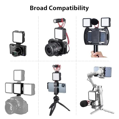 ULANZI VL49 2000mAh LED Video Light w 3 Cold Shoe, Rechargeable Soft Light Panel, Portable Photography Lighting for DJI OSMO Sony DSLR Canon Camera GoPro Vlogging thumbnail 5