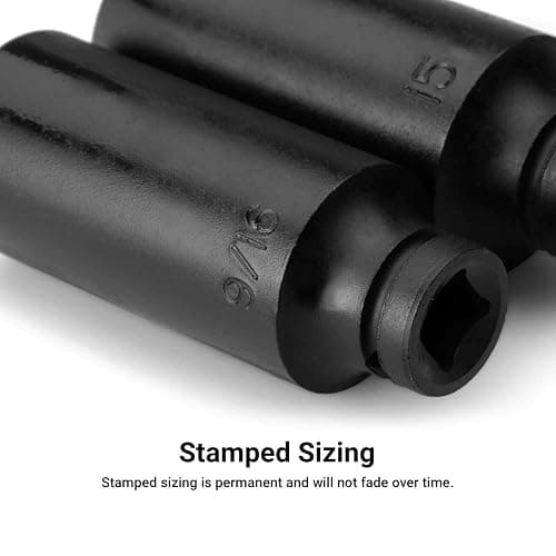 Capri Tools 1/4-Inch Drive Master Impact Socket Set (Shallow & Deep Set / 4-15 mm) thumbnail 5