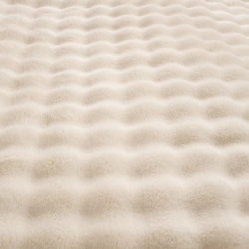 YUSOKI Luxury 3D Bubble Throw Blanket 5lb,All Ages,Home Decoration, (Ivory,90 * 90inches) thumbnail 3