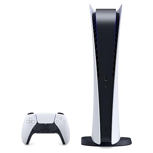 PS5 - Sony PlayStation 5 Digital Edition Gaming Console + Wireless Controller - 16GB GDDR6 RAM, 825GB SSD, 120Hz 8K Output, White thumbnail 2