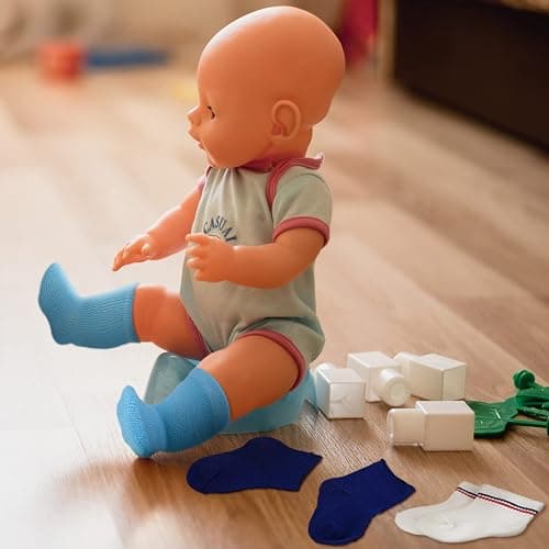 Zhanmai 9 Pairs Mini Doll Socks Accessories for American 18 Inch Doll Socks Clothes for Accessories Multicolored(Simple) thumbnail 6