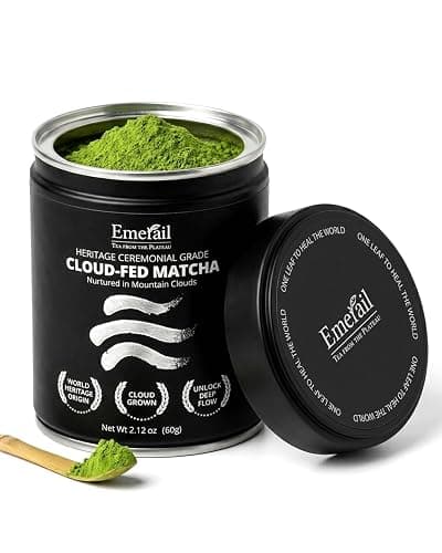 Emerail Ceremonial Grade Matcha Powder, 100% Pure Matcha Powder 60g/2.12oz | First Harvest Green Tea Matcha, Heritage Ceremonial Matcha, Cloud-Fed Matcha Tea Powder, Unsweetened, Vegan, Gluten-Free - Image 1