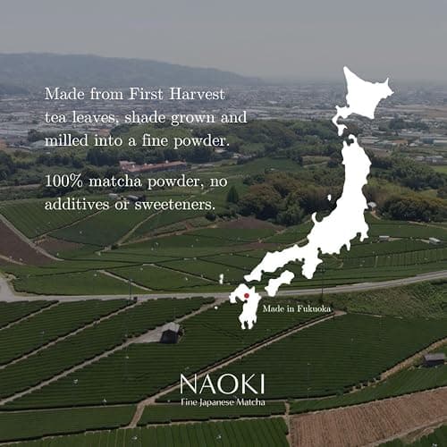 Naoki Matcha Fragrant Yame Blend – Authentic Japanese First Harvest Ceremonial Grade Matcha Green Tea Powder from Yame, Fukuoka (40g / 1.4oz) thumbnail 4