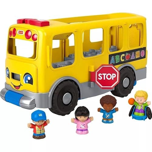 Fisher-Price Little People Toddler Learning Toy, Big Yellow Bus Musical Pull-Along Vehicle for Pretend Play Kids Ages 1+ Years thumbnail 5
