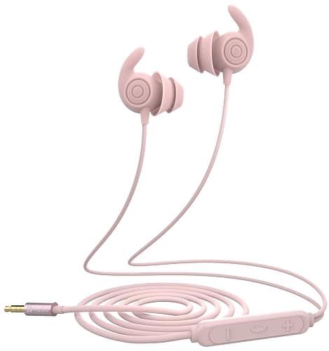 Hmusic Sleep Headphones,3.5mm Wired Sleeping Earbuds,30dB Noise Isolate Sleep Plugs,2g Lightweight, Ultra-Soft Silicone,Snail Flat Thin Bed Earphones for Air Travel,Work,Audio Book,Meditation - Image 1