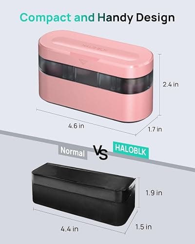 HALOBLK Larger-Capacity Coin Holder for Car Change Holder Organizer, Compatible with Most Car & Trucks, Pink thumbnail 7