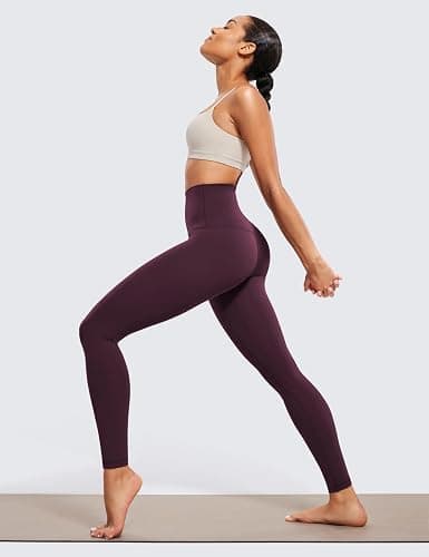 CRZ YOGA Butterluxe Super High Waist Leggings 28" - Full Length Buttery Soft Womens Yoga Pants Over Belly thumbnail 3