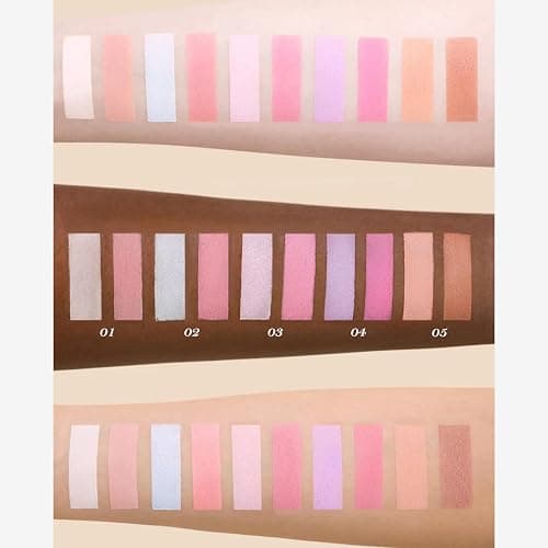 Flower Knows Butterfly Cloud Collar Rouge Box Highlighting & Blush Duo Powder,Nude+Peach Matte Finish Blush & Highlighter Palette,Buildable & Blendable Makeup for cheeks(01 Rouge Snow) thumbnail 4