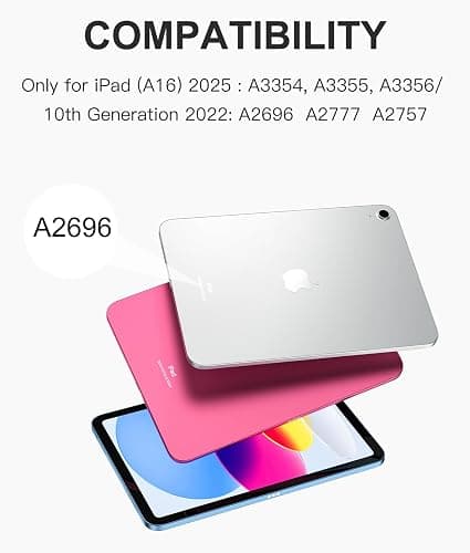 Harvopu Compatible for iPad 11th 10th Generation Case with Keyboard, Folio Cover with Pencil Holder, Multi-Touch Trackpad, 7 Color Backlit, Detachable Keyboard for iPad (A16) 11th/10th Gen (Gray) thumbnail 7