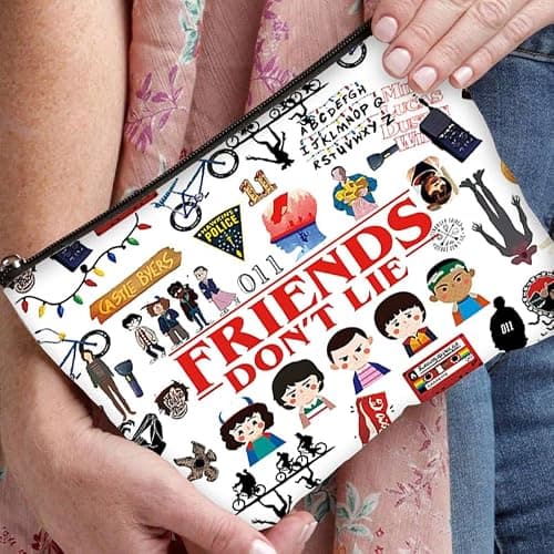 Niarezom Stranger TV Makeup Bag, Movie Theme Cosmetic Bag, Perfect Birthday, Christmas, Anniversary, Graduation Gifts for Bestie, Sister, Friends, Movie Fans thumbnail 2