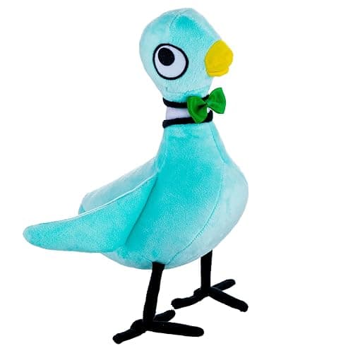 Don't Let The Pigeon Drive The Bus Plush for Mo Willems Pigeon Books Series Pigeon Stuffed Animal, Book Characters Plush Gifts for Kids(Light Blue) - Image 1