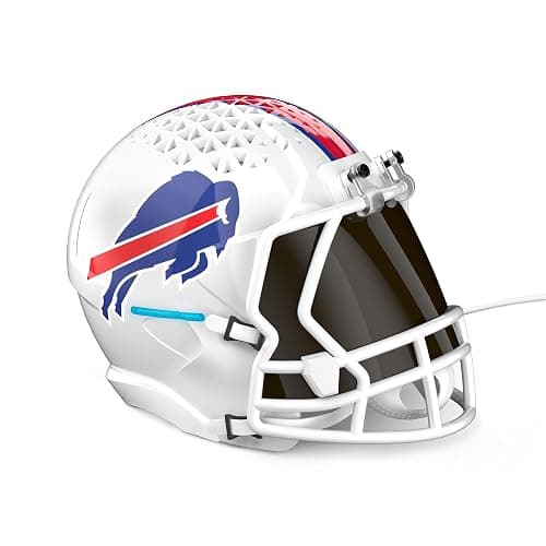 NFL Echo Dot Bundle: Includes Echo Dot | Deep Sea Blue and Limited-Edition NFL Helmet Stand | Buffalo Bills - Image 1
