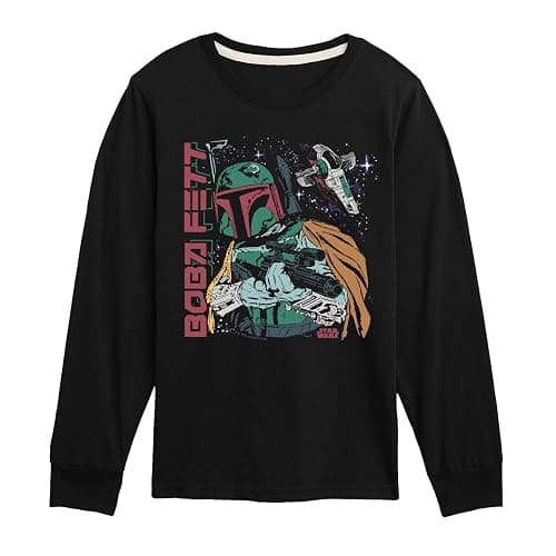 STAR WARS - Boba Fett Illustration - Toddler and Youth Long Sleeve Tee - Image 1