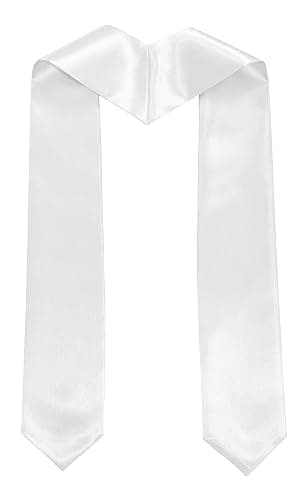 TngHui Plain Graduation Stole 60” Long Rich In Color & Customization Is Acceptable thumbnail 2