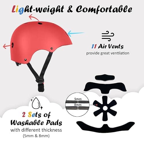 Kids Bike Helmet, Adjustable and Multi-Sport, from Toddler to Youth, 3 Sizes thumbnail 5