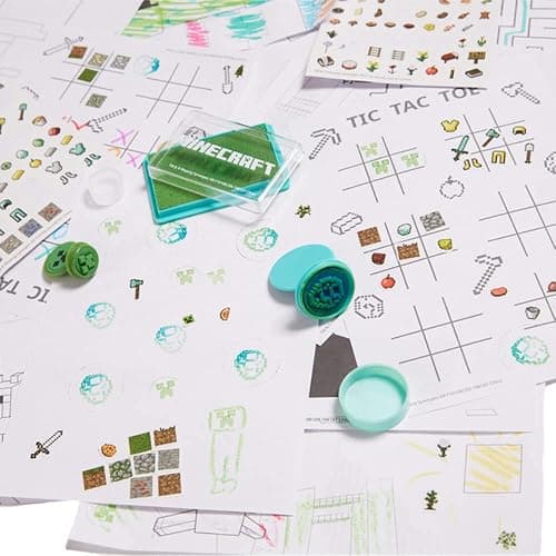 Innovative Designs Minecraft Kids Deluxe Activity Set with Carrying Tin, Coloring Sheets, Tattoos, Stickers, & Art Supplies thumbnail 8