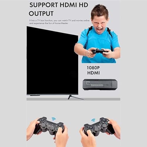 X2 Plus 4K Retro Game Stick, HD Home Video Game Console with 2 Wireless Controllers, HDMI Output, 30000+ Built-in Games (128GB) thumbnail 4