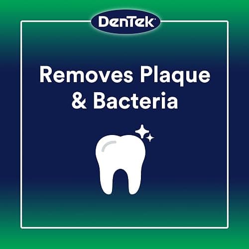 DenTek Advanced Clean Floss Picks with No Break & No Shred Dental Floss, Plaque Remover, 150 Count thumbnail 3