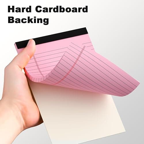 AILZFEI 5pcs Colored Note Pads 5x8 College Ruled Small Legal Pads Paper Notepads 5 Pack Study Back Writing Pads 5 x 8 Paper Pads Perforated Narrow Ruled Pads of Paper 30 Sheets/Pack thumbnail 7