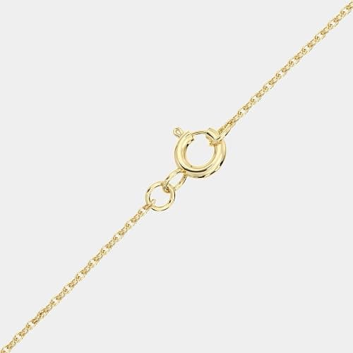 GILDED Itsy Bitsy 1/4 ct. tw. Lab Grown Diamond Classic Cross Pendant Necklace in 14K Gold Plated Sterling Silver | Diamond Line Cross Necklace for Women | 18" Chain thumbnail 3