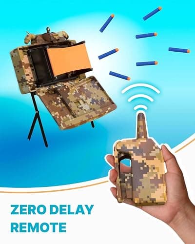 Skywin Toy Action Set for Play Games – Remote Control Included, Compatible with Foam Blasters (Brown) thumbnail 7