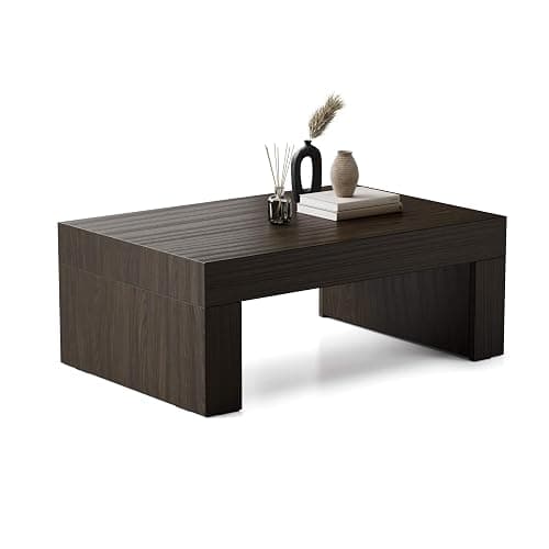MOBILI FIVER, Couchtisch Evolution 90x60 Nussbaum, Dunkel, Made In Italy - Image 1