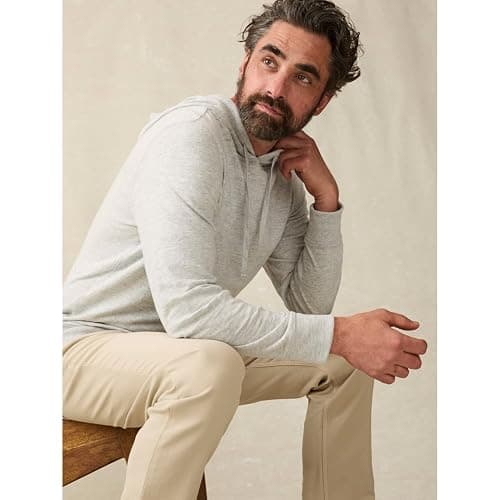 Faherty Men's Sunwashed Slub Hoodie thumbnail 5