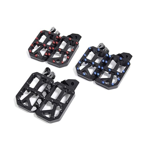 Colored Nail Foot Pedals Aluminum Alloy Pedals for Surron Light Bee X/S,Segway X160/X260,Talaria MX4,E Ride PRO SS, Black thumbnail 6